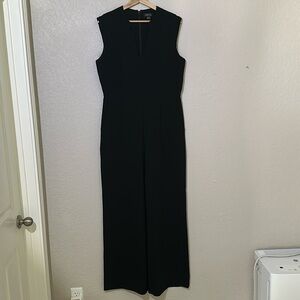 Tahari Sleeveless Black Jumpsuit with Pockets Size 12